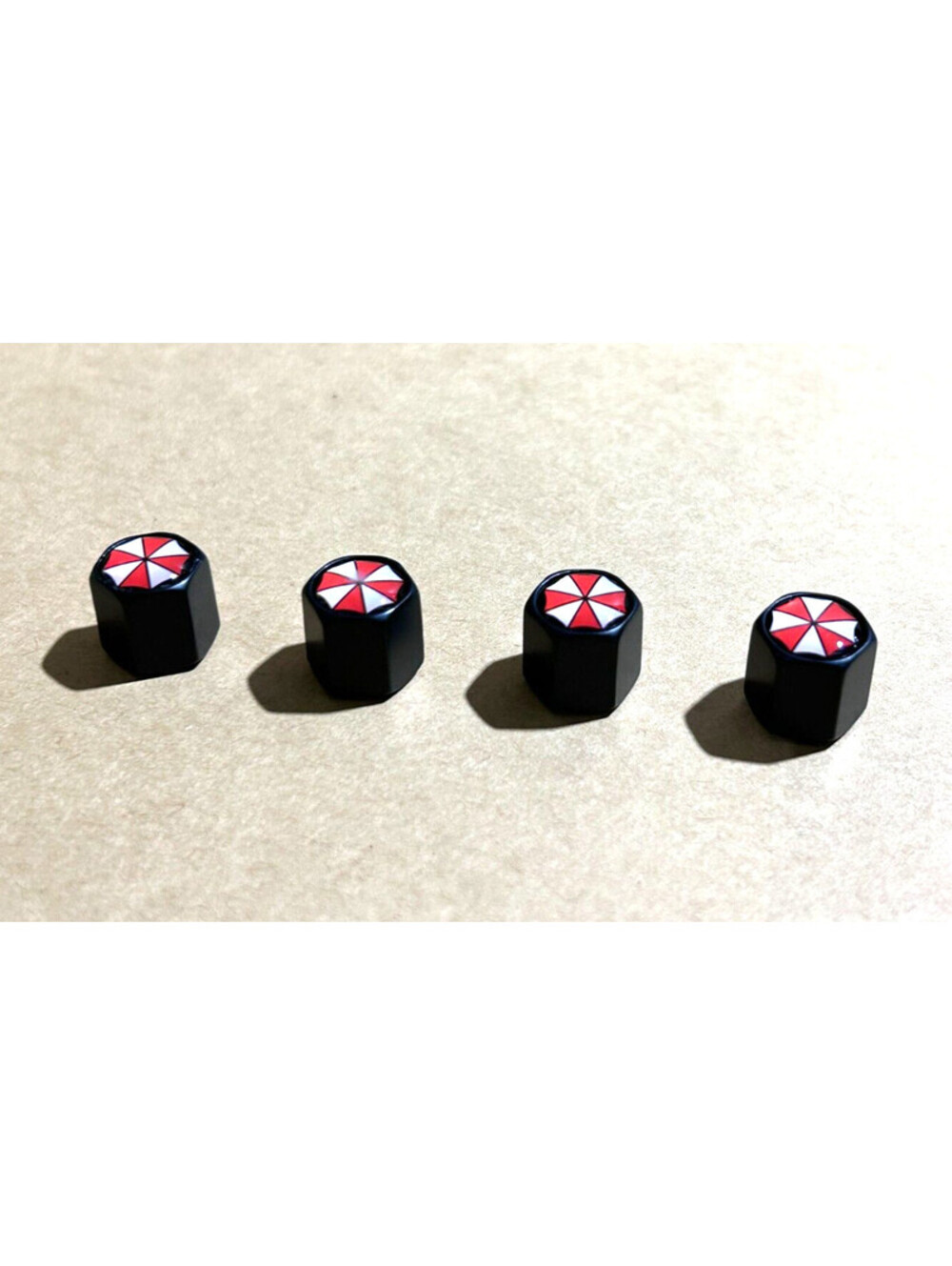 Resident Evil Umbrella Corporation Logo Tire Valve Stem Covers
